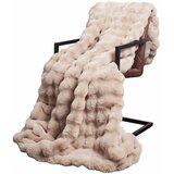  Protuklizna deka od umjetnog zečjeg krzna Olite 4 pcs Bež | shoptok.hr