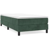 Maison Chic Posteljni okvir - Enojna postelja - Postelja za odrasle brez vzmetnice temno zelen 90x200 cm žamet-J8016, (21771268) Cene