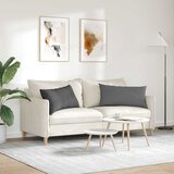  Jastučići za sofu 2 pcs Tamno siva 80 x 40 cm tkanina | Eponuda.com