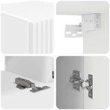  Komplet TV omaric 4 pcs Bela Konstruiran les - - Bela - 61.6 - 30 x 31 x 100 cm - 2025-vidaXL-Uvoz_2 | Shoptok.si