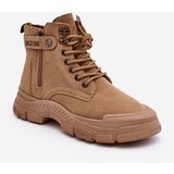 Boto Women's Fleece-Lined Suede Trapper Boots Beige Jailina | shoptok.hr