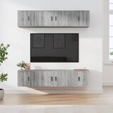  6-dijelni set TV ormarića sivog sonome konstruirano drvo | shoptok.hr