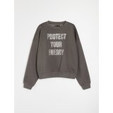 Sinsay Crewneck dukserica sa sjajnim natpisom | shoptok.hr