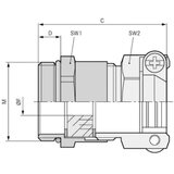  Kabelska uvodnica M20 mesing prirodne boje LappKabel SKINDICHT SKZ-M-XL 20X1,5/16 25 kom. Cijene