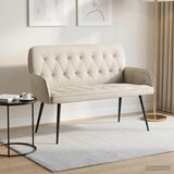  Dvosjed s metalnim nogama 2-sjedalo Krem Baršun | shoptok.hr