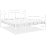 Maison Chic Posteljni okvir - Dvoposteljna postelja - Zakonska postelja bel kovinski 140x200 cm-J10241, (21766553) | Shoptok.si
