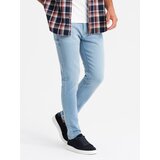 Ombre Men's tailored denim SLIM FIT pants with elastane - blue | Shoptok.si