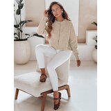 DStreet Damski sweter zapinany SELINA beżowy | Shoptok.si