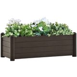 vidaXL Visoka greda PP mocha 100x43x35 cm, (20618588) Cene