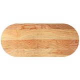Stolna ploča svjetlosmeđa 140x60x2 cm ovalna masivna hrastovina | shoptok.hr