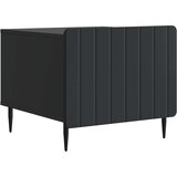  Kava Stol s ladicama Crna 49 x 50 x 42 cm Konstruirano drvo | shoptok.hr