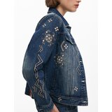 Desigual Prehodna jakna 'by Mr. Christian Lacroix' modra | Shoptok.si