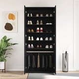  Ormar za cipele Crni hrast 80 x 39 x 178 cm Konstruirano drvo | shoptok.hr