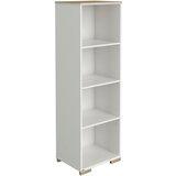Paidi STOJEČ REGAL bela, barve hrasta | Shoptok.si