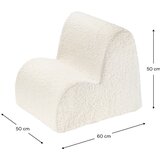 Wigiwama Kremno bel otroški fotelj iz tkanine bouclé Cloud – | Shoptok.si