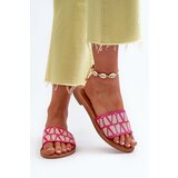 Boto Women's Flat Heel Flip Flops in Fuchsia by Traivea | shoptok.hr