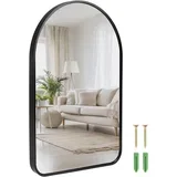 ovalno stensko ogledalo z aluminijastim okvirjem 60×40cm