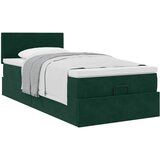  Okvir kreveta s madraca tamnozeleni 100x200cm baršunasti | shoptok.hr