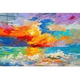 Staklena slika 100x70 cm Abstract Sunset -