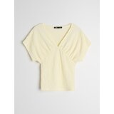 Sinsay Bluza s V izrezom i naborima sprijeda | shoptok.hr
