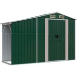  Vrtno spremište zeleno 277 x 93 x 179 cm od pocinčanog čelika | Eponuda.com