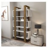 Hanah home polica za knjige reina walnut white Cene