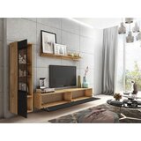 P & B Dnevni Regal Vera, Barva Hrasta, Črna, 3-Delno, Led | Shoptok.si