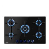 Klarstein Illuminosa 5 plinska ploča za kuhanje, Crna | shoptok.hr