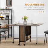  Mobilni sklopivi stol 2 sklopive površine 130 cm x 80 cm x 74 cm smeđi | shoptok.hr