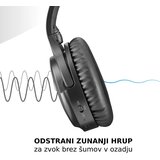 Music Sound vibra črne brezžične naglavne slušalke | Shoptok.si