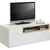 Hom`in TV-ELEMENT bela, barve hrasta | Shoptok.si