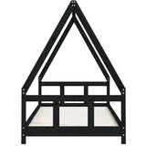  Otroški posteljni okvir bel 90x200 cm trdna borovina, (20787711) | Shoptok.si