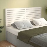  Uzglavlje za krevet bijelo 166 x 4 x 100 cm od masivne borovine | shoptok.hr
