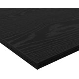 Police za knjige 4 pcs Crna 100 x 20 x 1,5 cm Konstruirano drvo | Shoptok.si