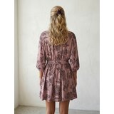 Sinsay Mini haljina s cvjetnim uzorkom i pamučnim remenom, s dodatkom viskoze | shoptok.hr