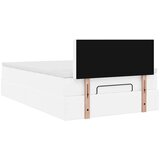  Okvir kreveta s madracem čisto bijela 120x200cm umjetna koža | shoptok.hr
