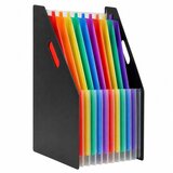  Folder Organizer for Office Documents, 13 Compartments, A4, Black | shoptok.hr