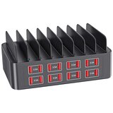 AVIZAR Postaja za polnjenje z 16 USB vhodi Pametni telefon in tablica 150W, Črna, (5000213679) Cene