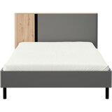 MID.YOU POSTELJA 180 cm x 200 cm , leseni material barve grafita, črna, hrast artisan | Shoptok.si