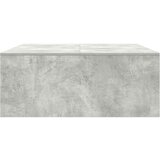 vidaXL Kavna mizica s predali betonsko siva 100x100x40 cm | Shoptok.si