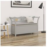  klupa siva 107 x 45 x 75 5 cm od masivne jelovine | shoptok.hr
