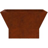  Kamin Smeđa 60 x 60 x 35 cm Čelik otporan na vremenske uvjete | shoptok.hr