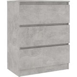  Komoda siva boja betona 60 x 35 x 76 cm od konstruiranog drva | shoptok.hr