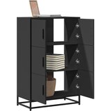 Visoka ploča crna 68x35x106,5 cm Konstruirano drvo i metal | shoptok.hr