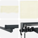  Skrovita tenda Krem 400 × 300 cm tkanina | shoptok.hr