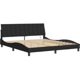  Okvir kreveta s LED-om bez madraca Hanko crni 180 x 200 cm baršunasti | shoptok.hr