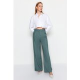 Trendyol Dark Green Wide Leg Woven Trousers cijene