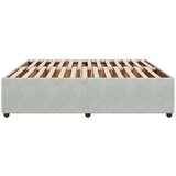  Okvir za krevet bez madraca svjetlosivi 200 x 200 cm baršunasti | shoptok.hr