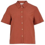 Vila Topi & Bluze Top Prisilla - Burnt Brick Oranžna u