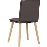  Jedilni stoli 6 kosov temno rjavo blago, (21832362) | Shoptok.si